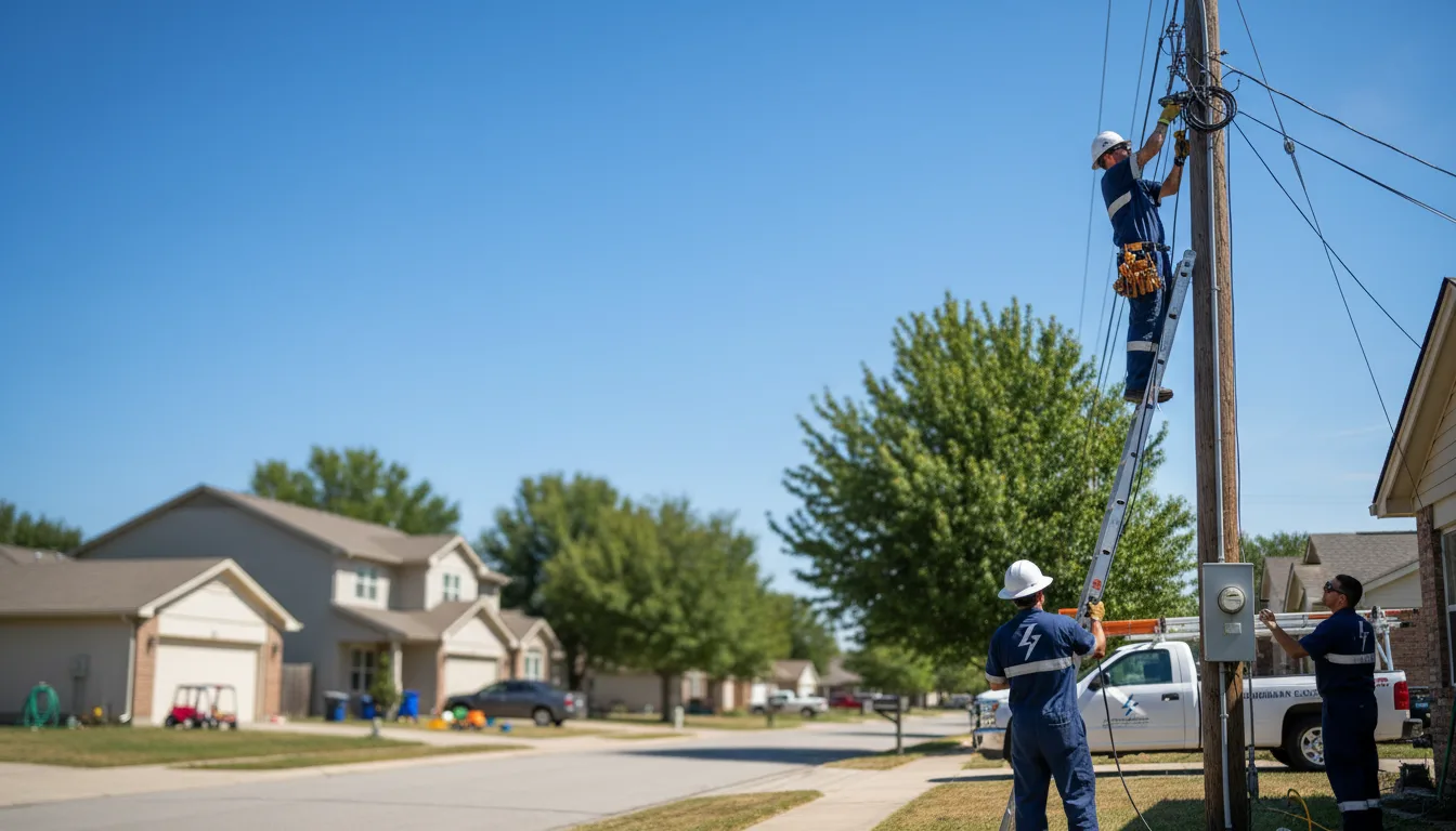 Residential electrician providing installation services in Morley, MI